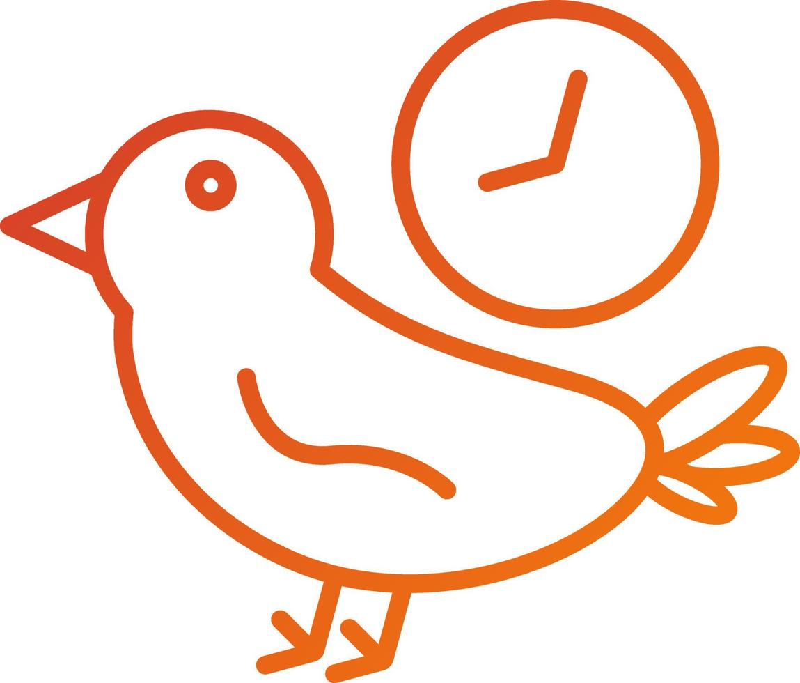 Early Bird Icon Style vector