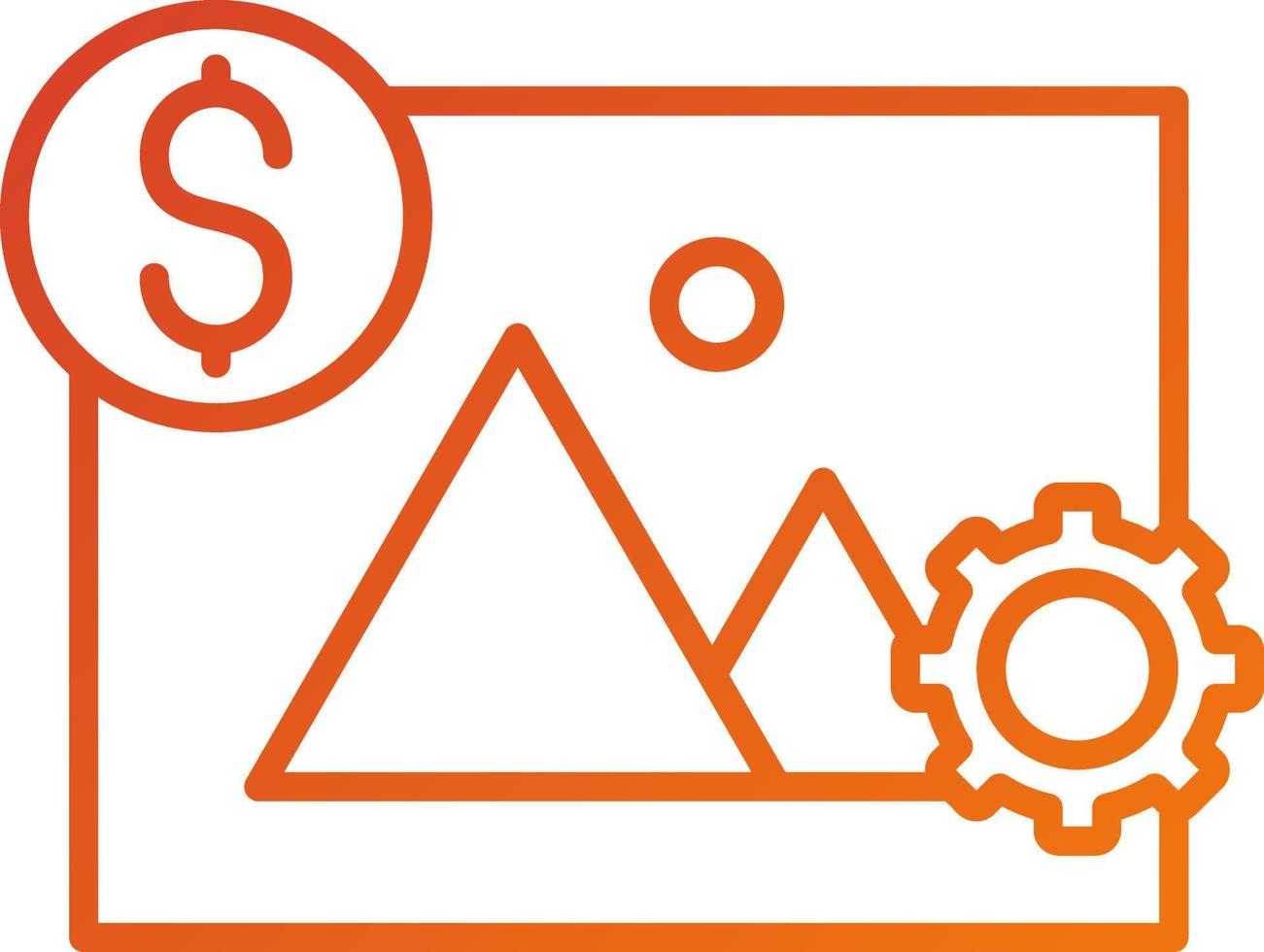 Project Image Icon Style vector