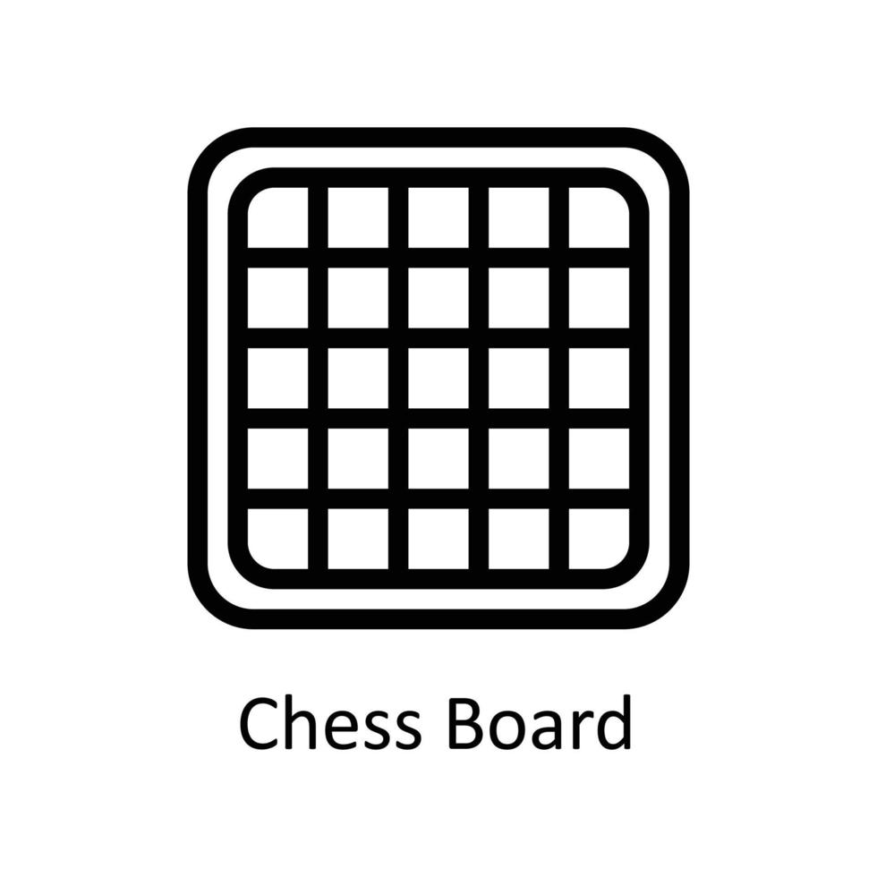 Chess Board Vector  outline Icons. Simple stock illustration stock