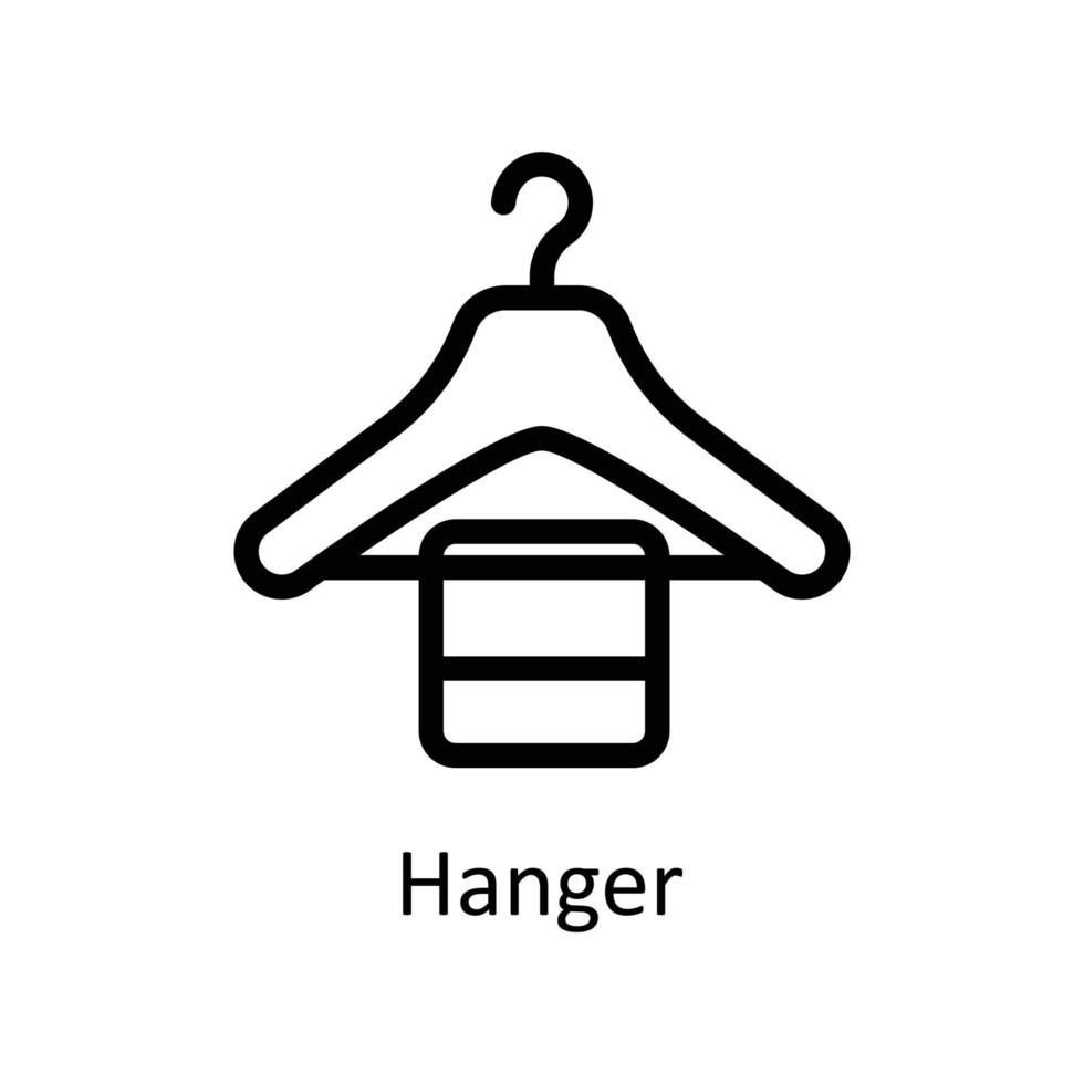 Hanger Vector  outline Icons. Simple stock illustration stock