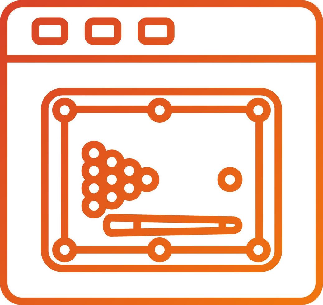 Billiard Game Icon Style vector