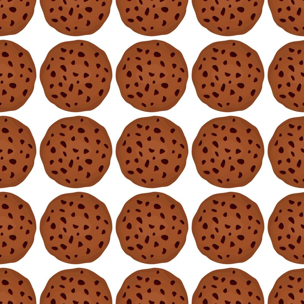 Pattern homemade cookie different taste in pastry biscuit vector