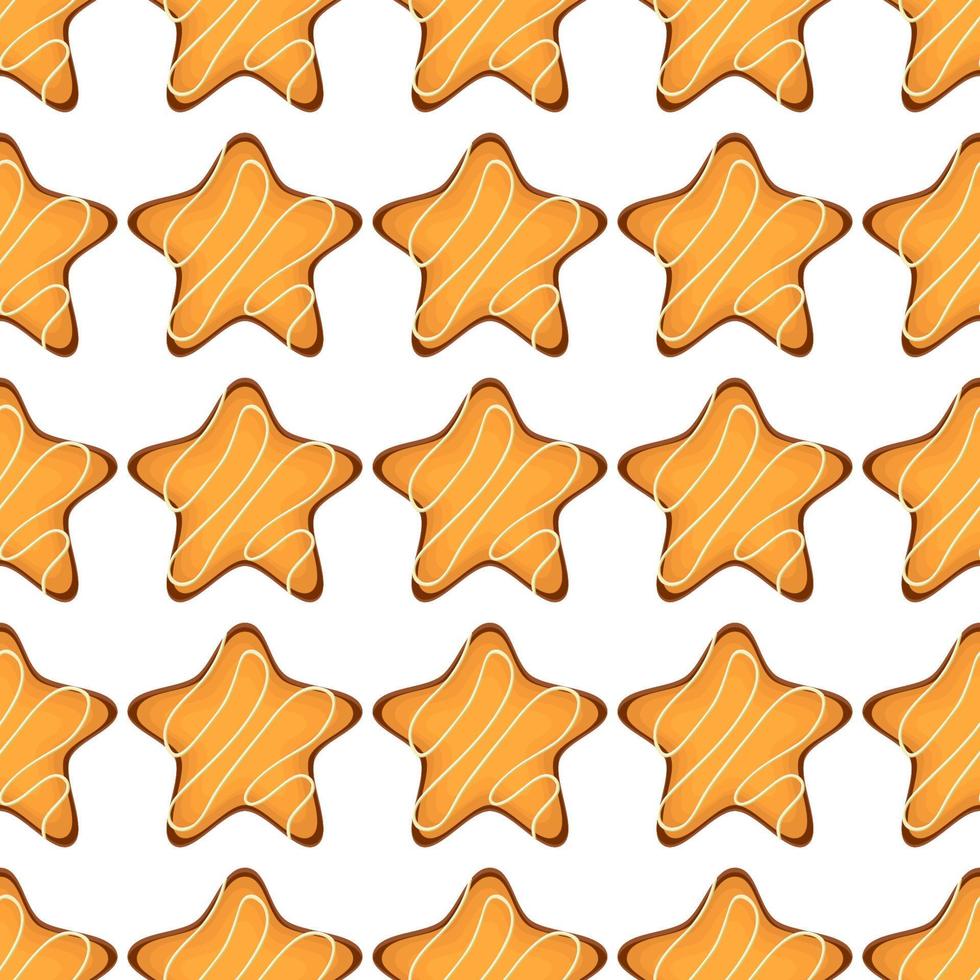 patrón de galletas caseras de diferentes sabores en galletas de pastelería vector