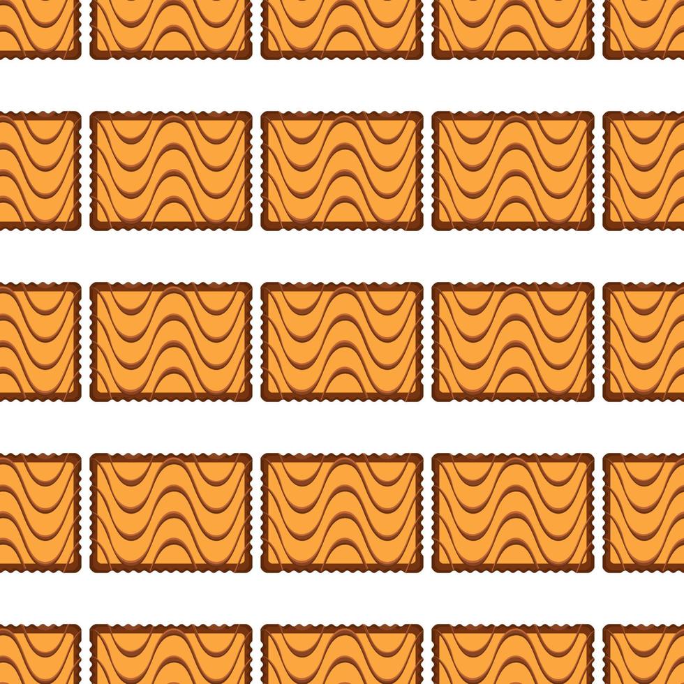 Pattern homemade cookie different taste in pastry biscuit vector
