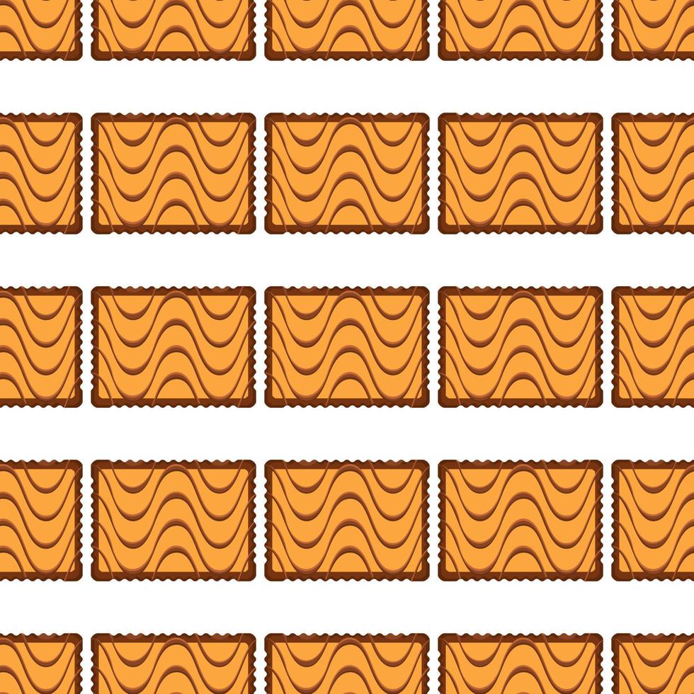 patrón de galletas caseras de diferentes sabores en galletas de pastelería vector