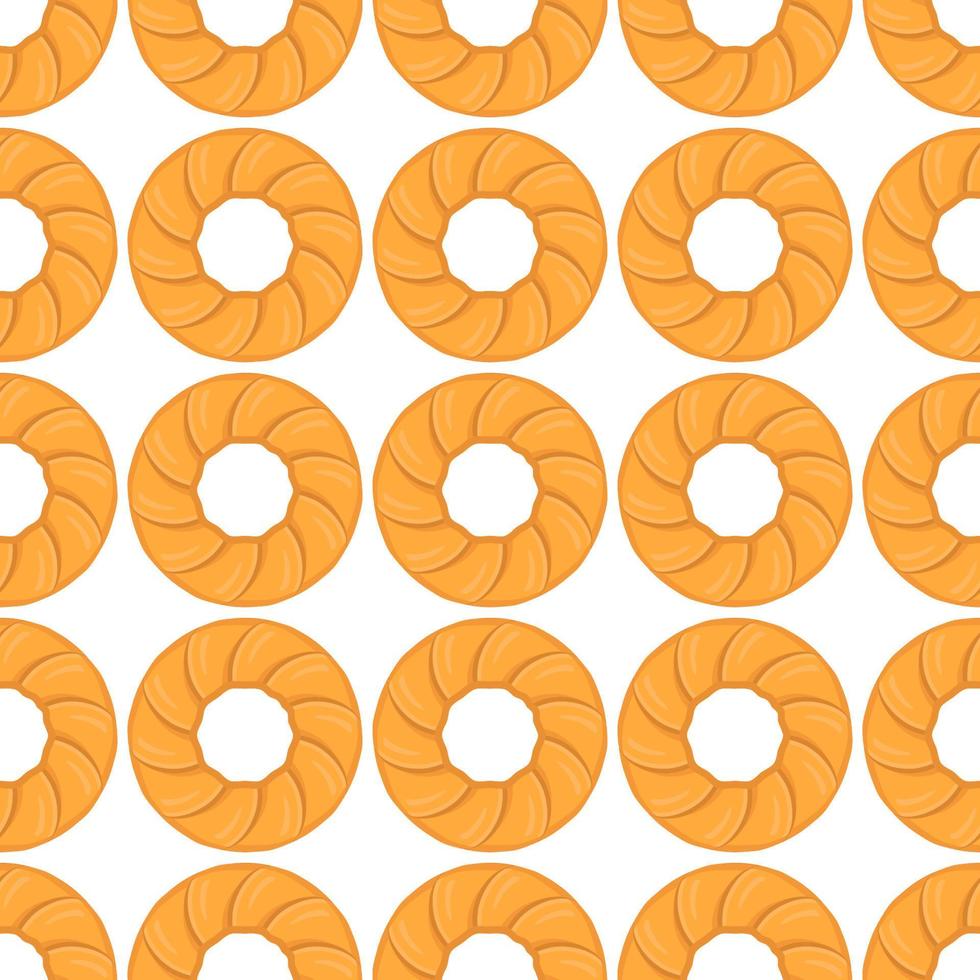 Pattern homemade cookie different taste in pastry biscuit vector