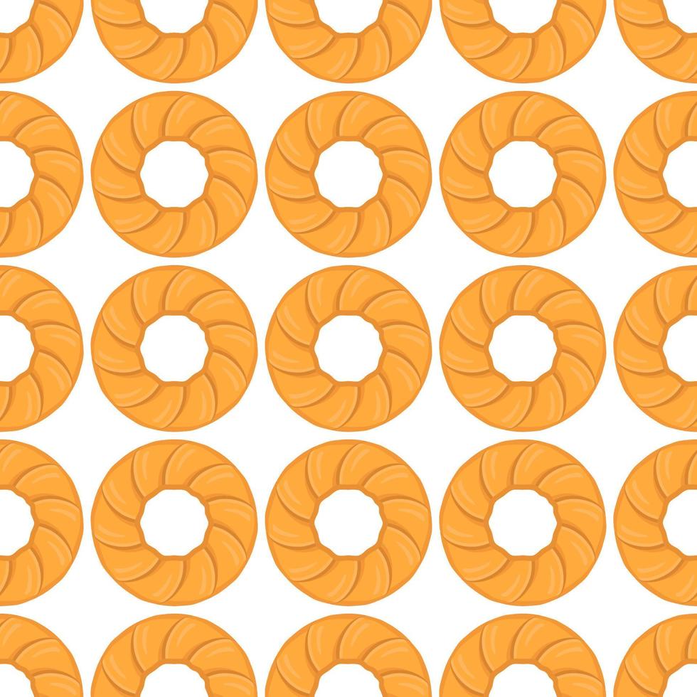 Pattern homemade cookie different taste in pastry biscuit vector