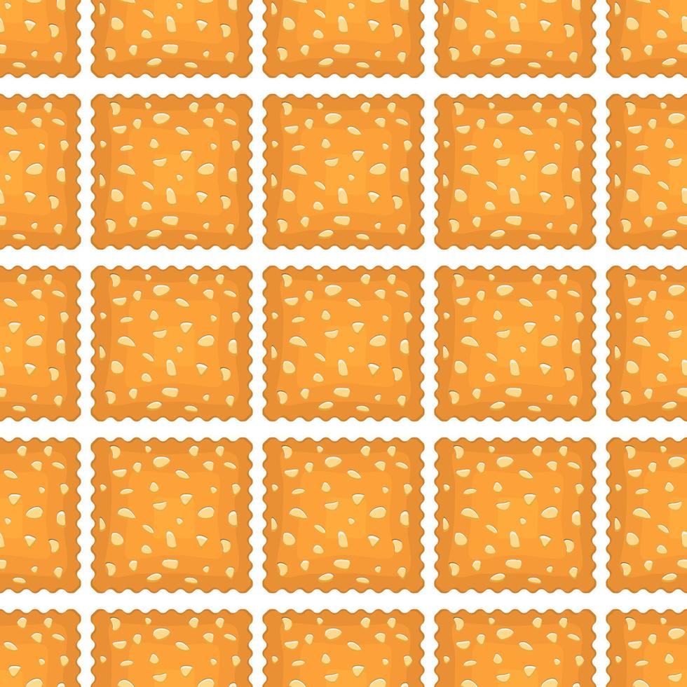Pattern homemade cookie different taste in pastry biscuit vector