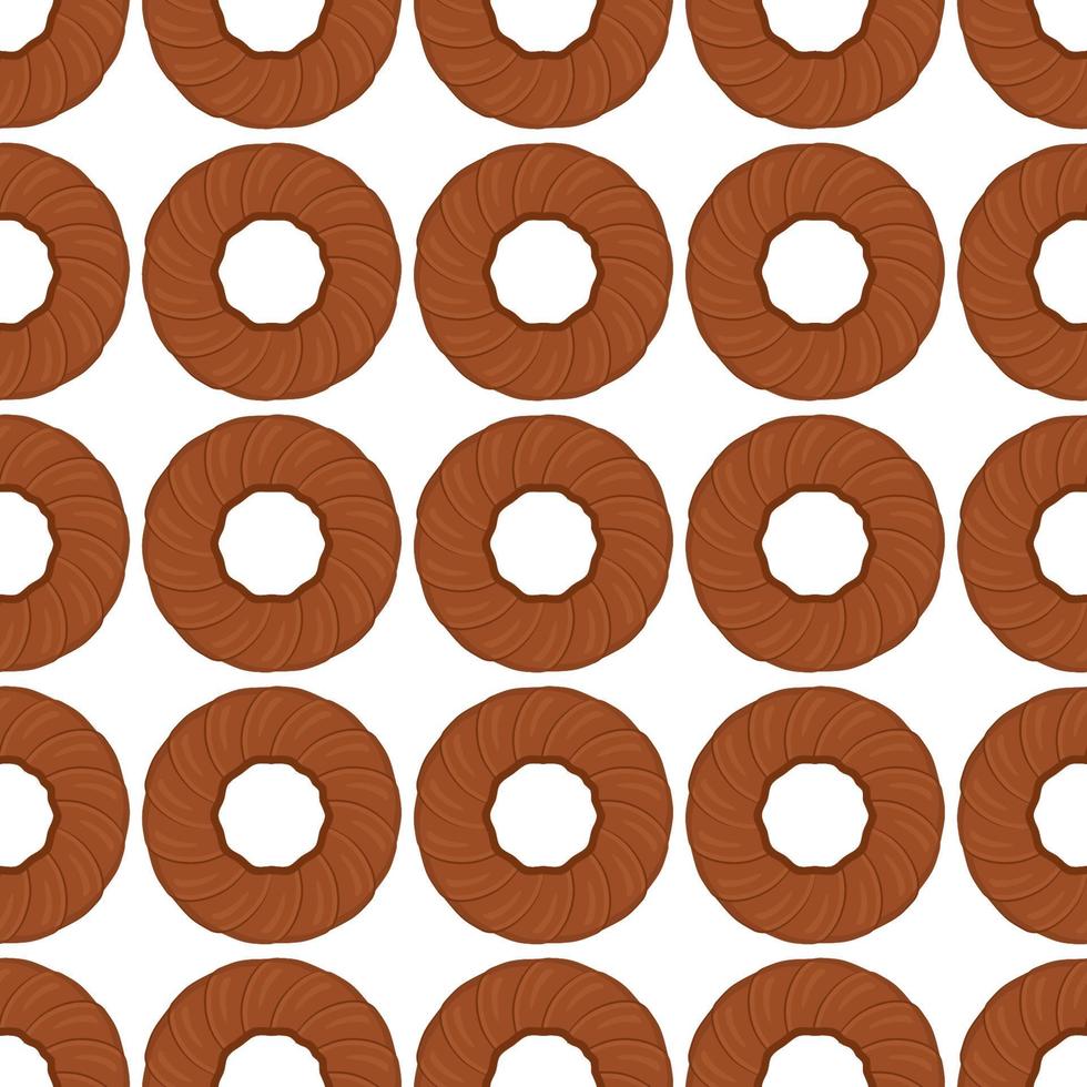 Pattern homemade cookie different taste in pastry biscuit vector