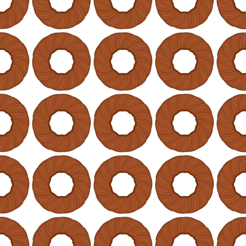 Pattern homemade cookie different taste in pastry biscuit vector