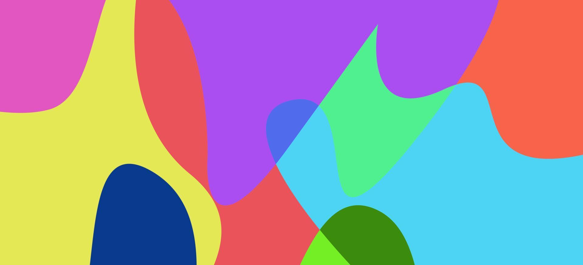 Colorful abstract fluid and wave background vector