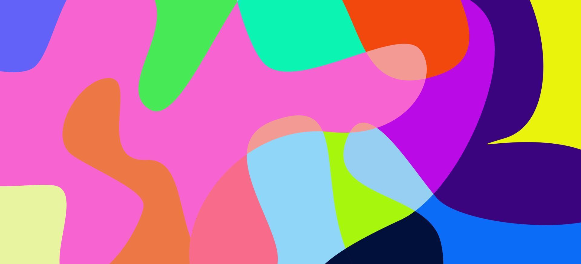 Colorful abstract fluid and wave background vector