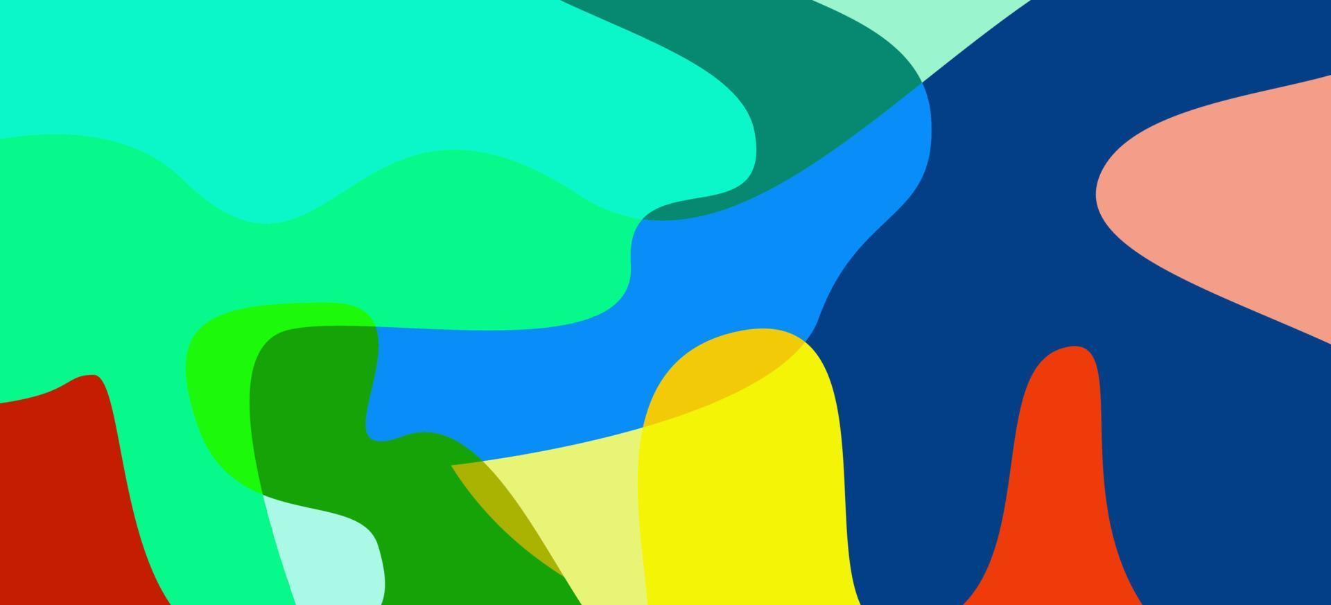 Colorful abstract fluid and wave background vector