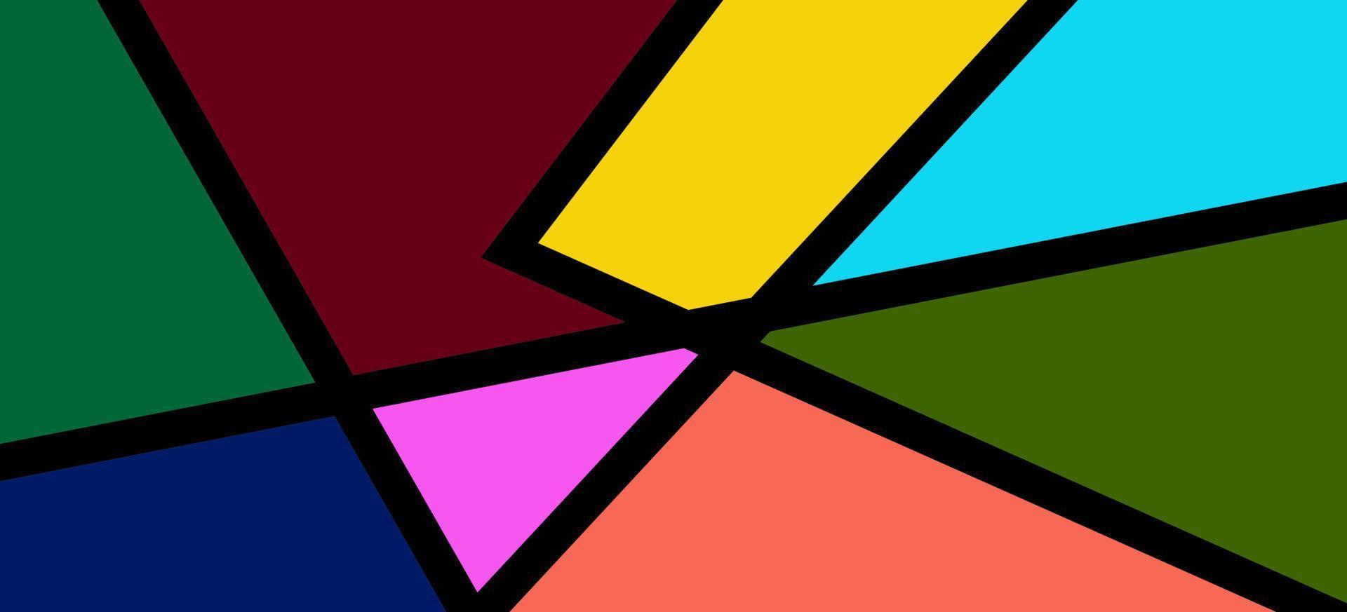Colorful abstract geometric background free vector