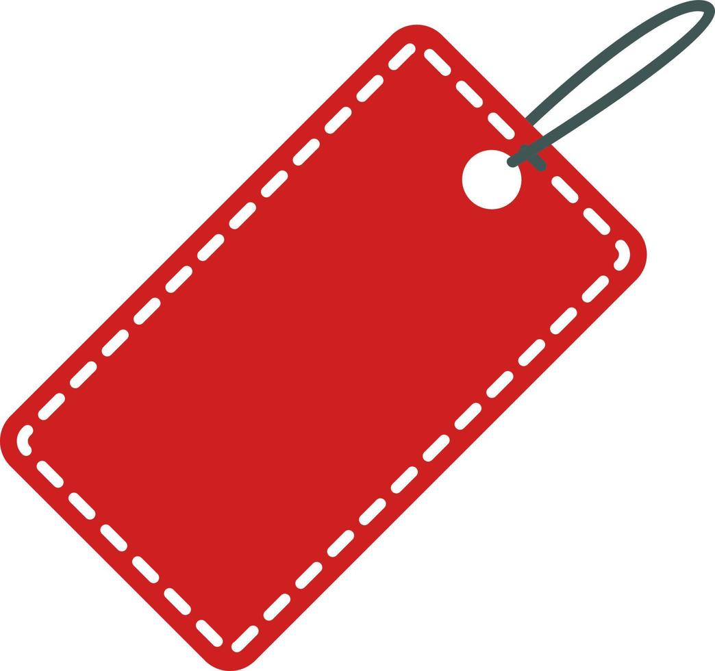 Vetor red tag. Vector isolated over white background. vector illustration