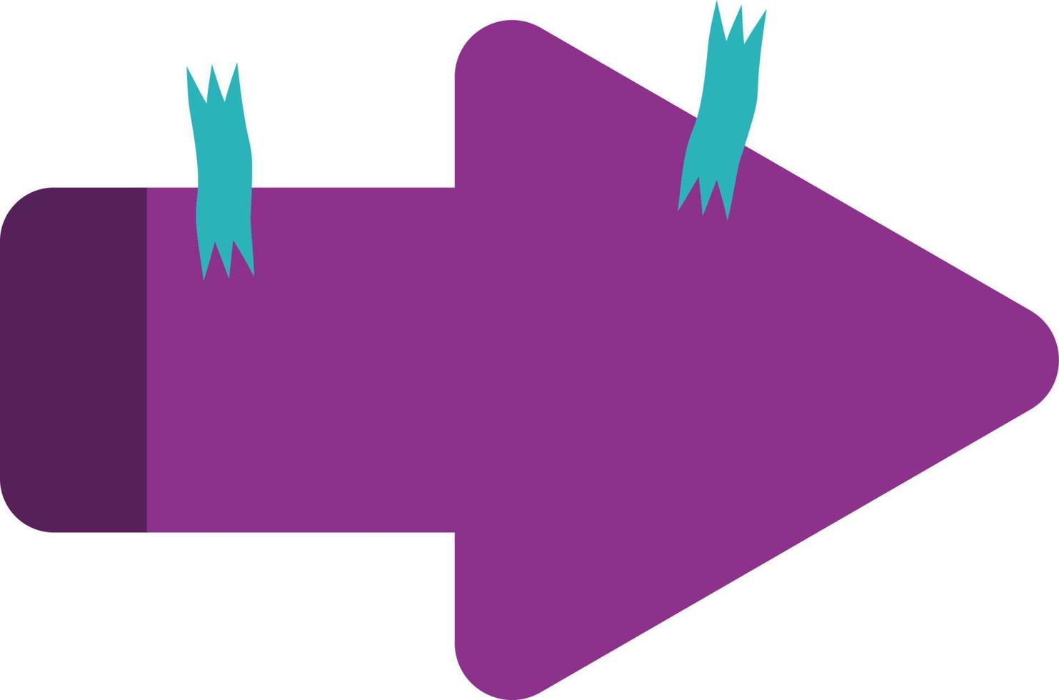 Vector arrows in the form of paper stickers. Vector icon