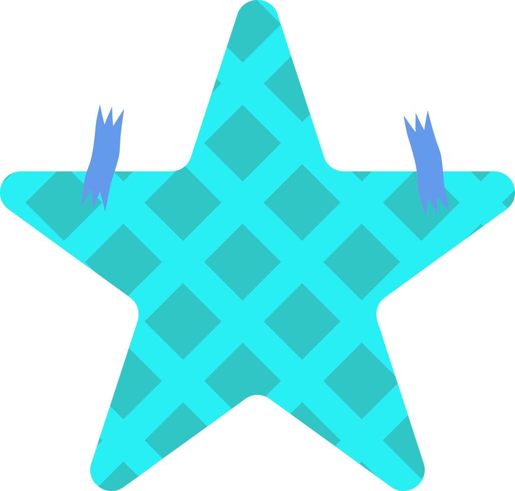 azul estrella papel pegatinas, eps10. vector icono