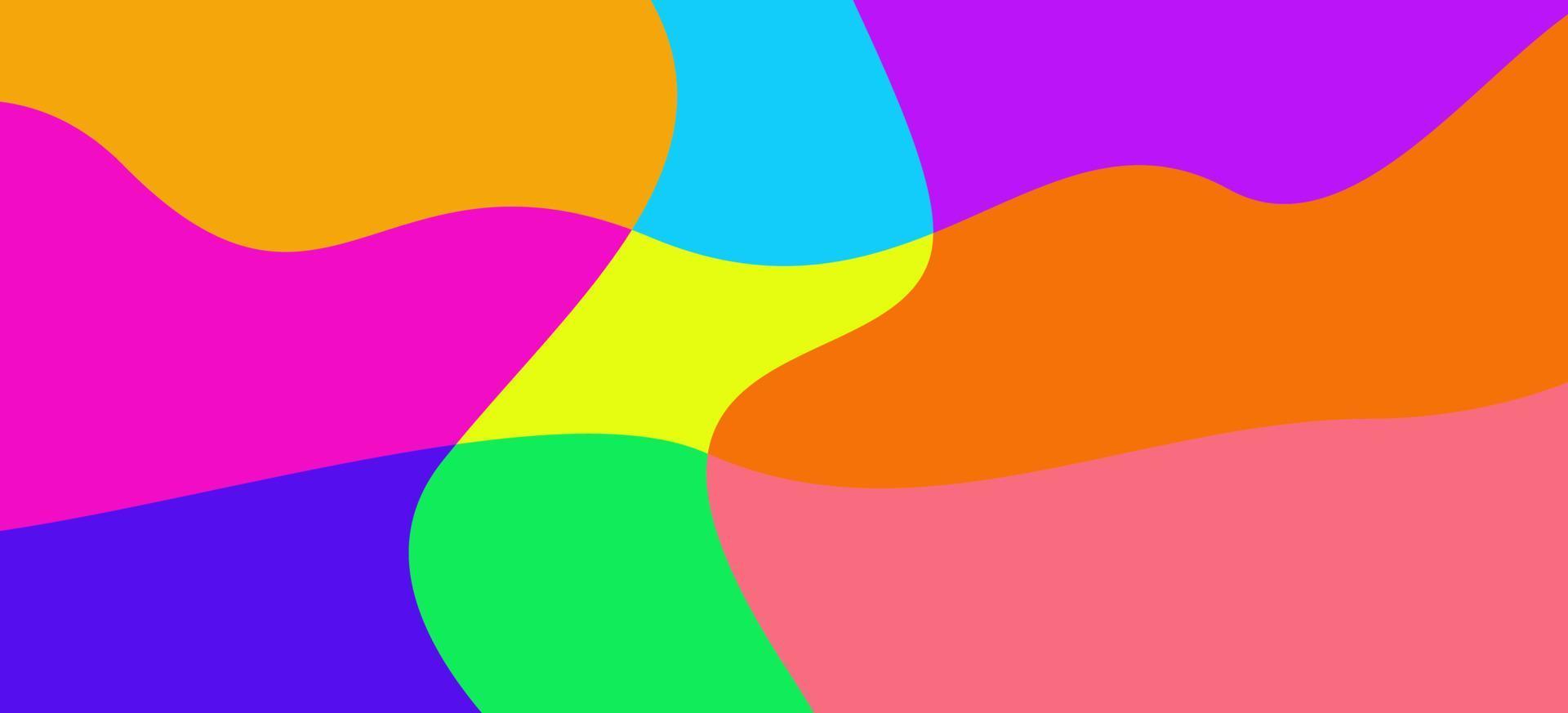 Colorful abstract fluid and wave background vector
