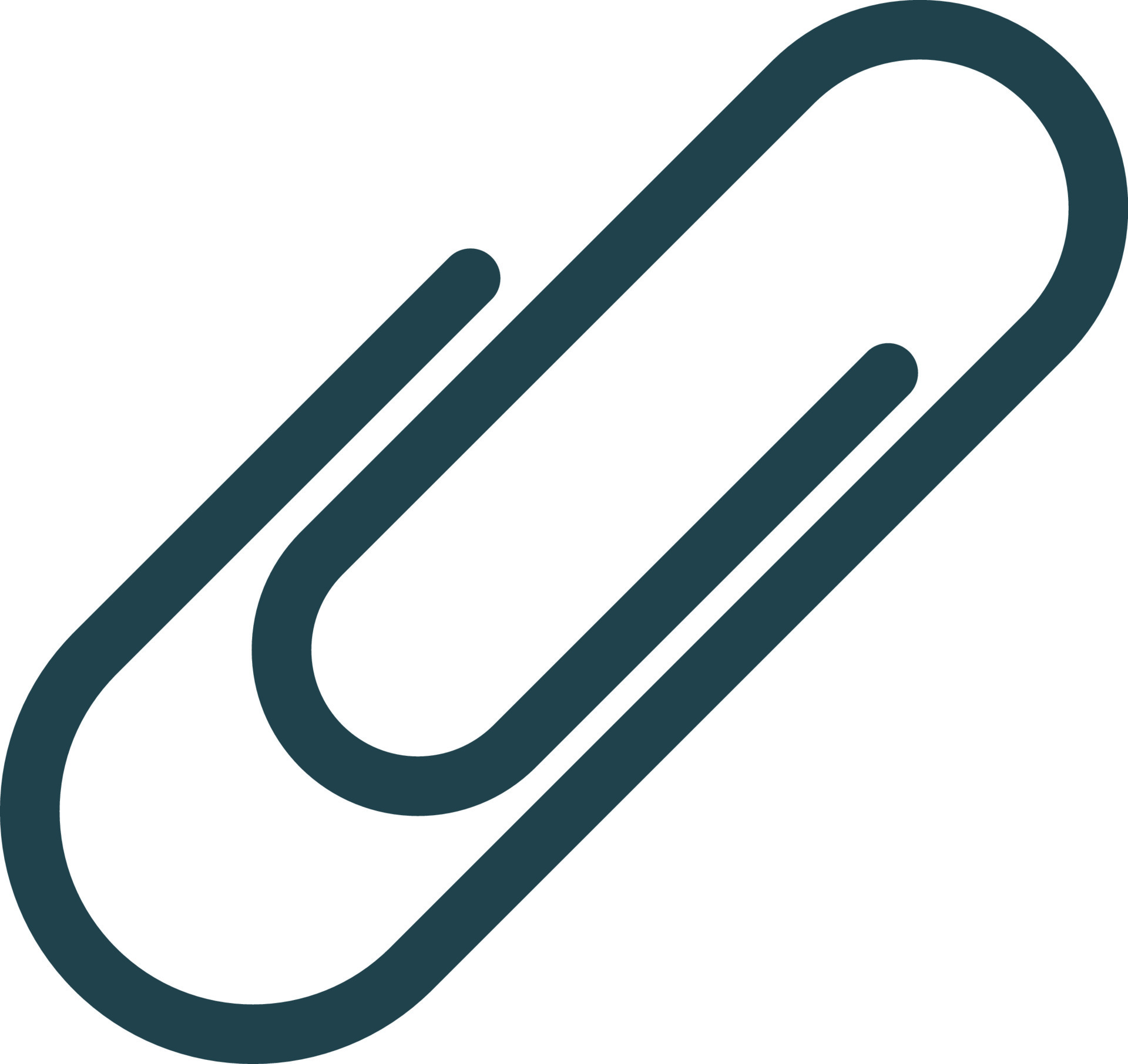 Paper clip icon attach paper tool, office paperclip symbol. Vector icon 21668886 Vector Art at