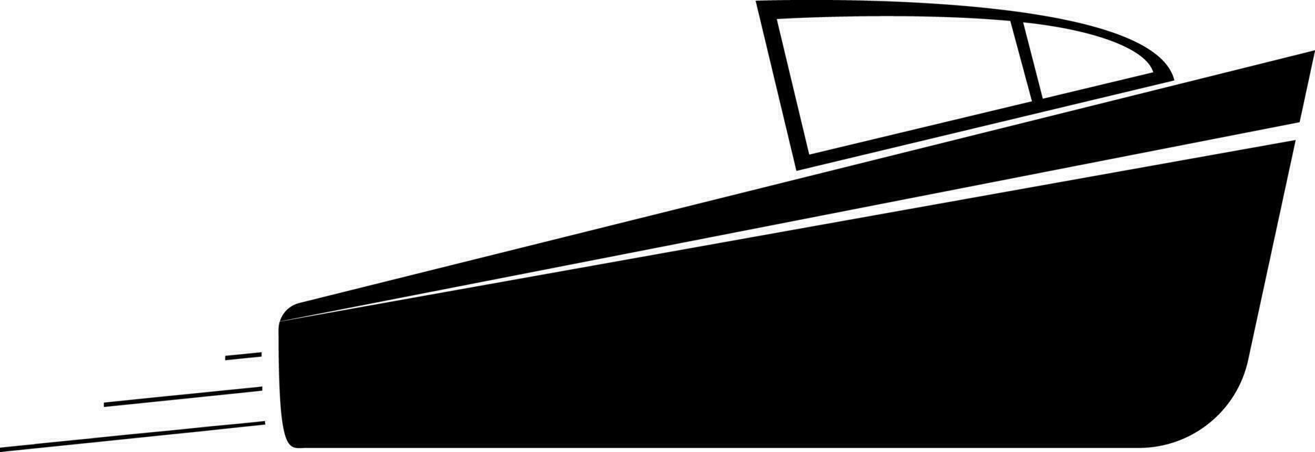 yate, icono, barco. verano vector icono negro Delgado plano símbolo de turismo para web y aplicación desarrollo aislado en blanco antecedentes. vector en blanco antecedentes