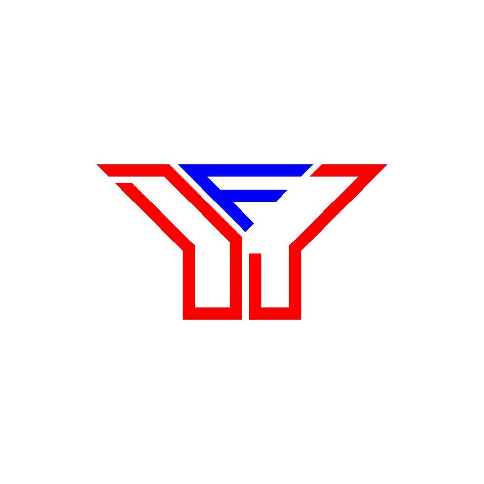 DFJ letter logo creative design with vector graphic, DFJ simple and modern logo.