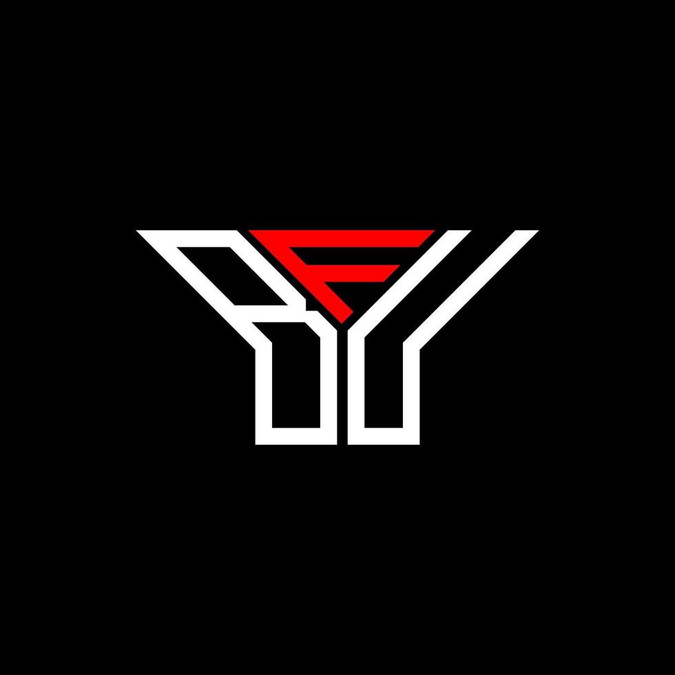 diseño creativo del logotipo de la letra bfu con gráfico vectorial, logotipo simple y moderno de bfu. vector