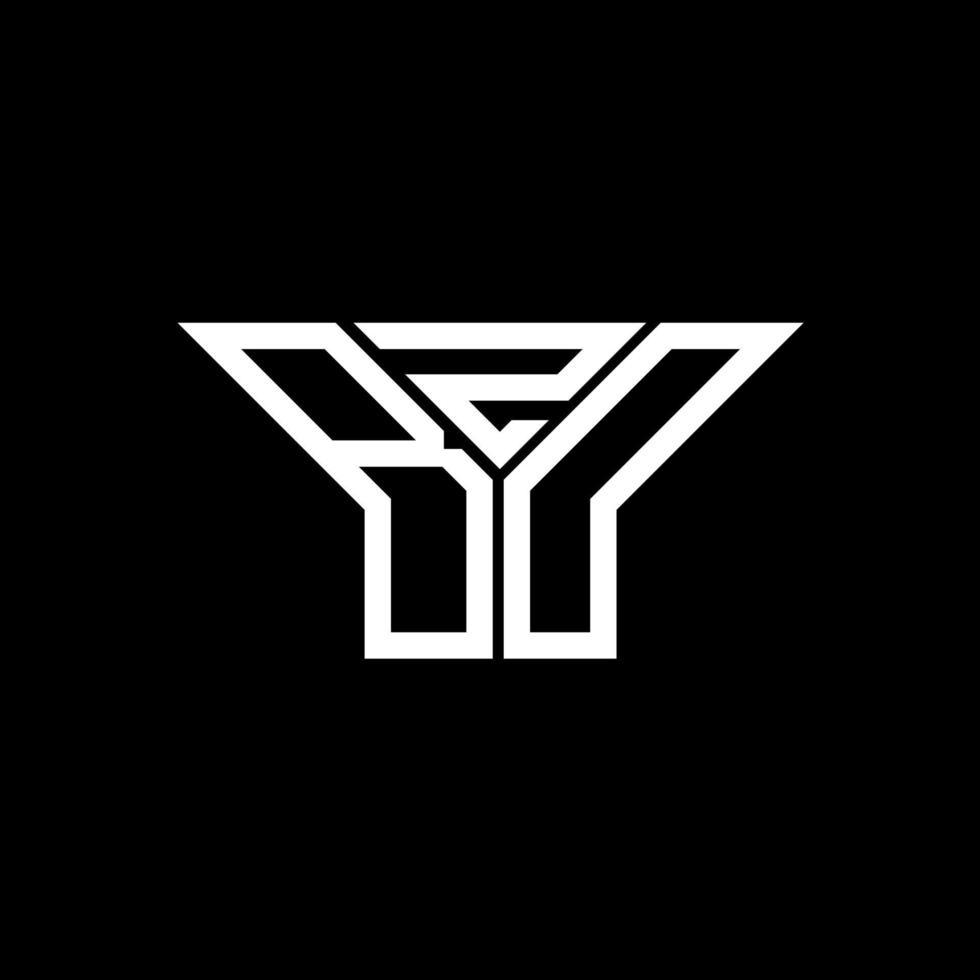 Diseño creativo del logotipo de la letra bzd con gráfico vectorial, logotipo simple y moderno de bzd. vector