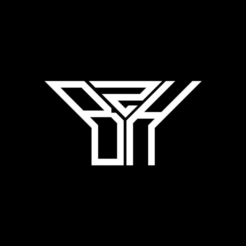 Diseño creativo del logotipo de la letra bzh con gráfico vectorial, logotipo simple y moderno de bzh. vector