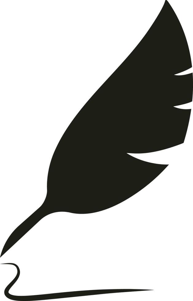 Feather pen icon illustration isolated vector sign symbol