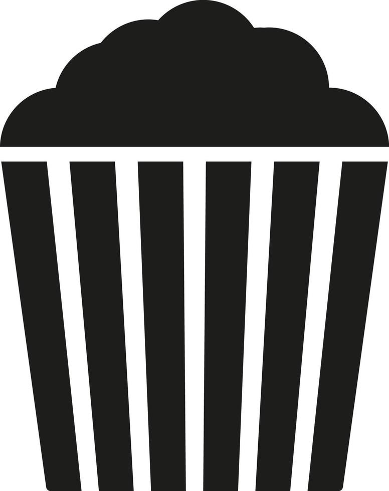 popcorn icon vector. popcorn vector graphic illustration