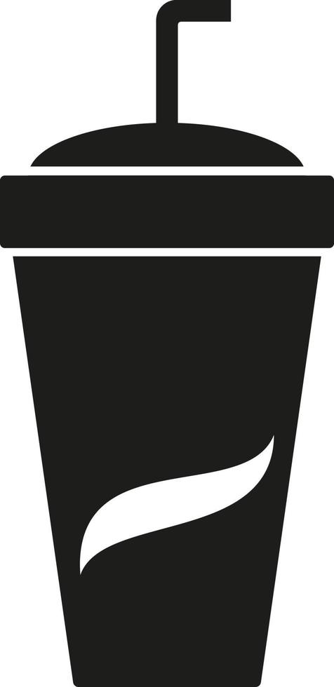 Soda vector icon. Emblem isolated on white background. Modern simple icon style for graphic and web design, logo. EPS10