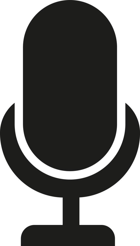 llustration of Mic sign. Karaoke microphone icon. Mic vector icon