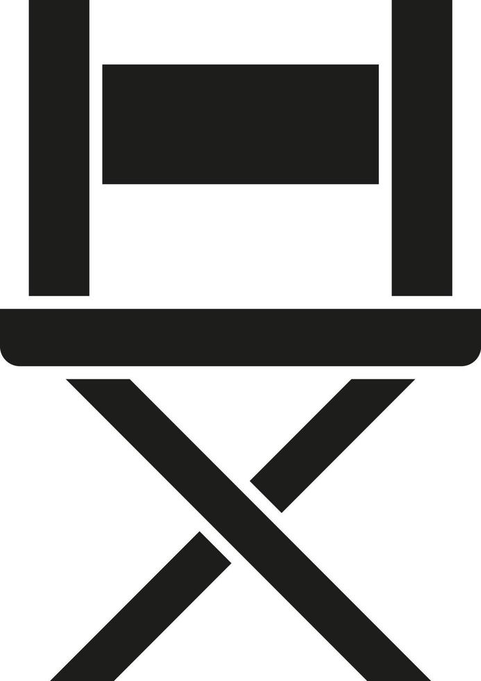 Movie director chair sign simple icon on background vector