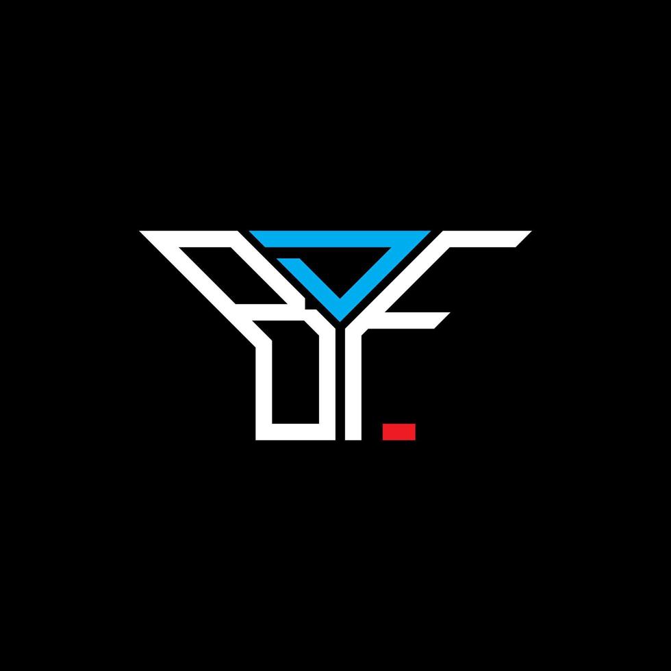BDF letter logo creative design with vector graphic, BDF simple and modern logo.