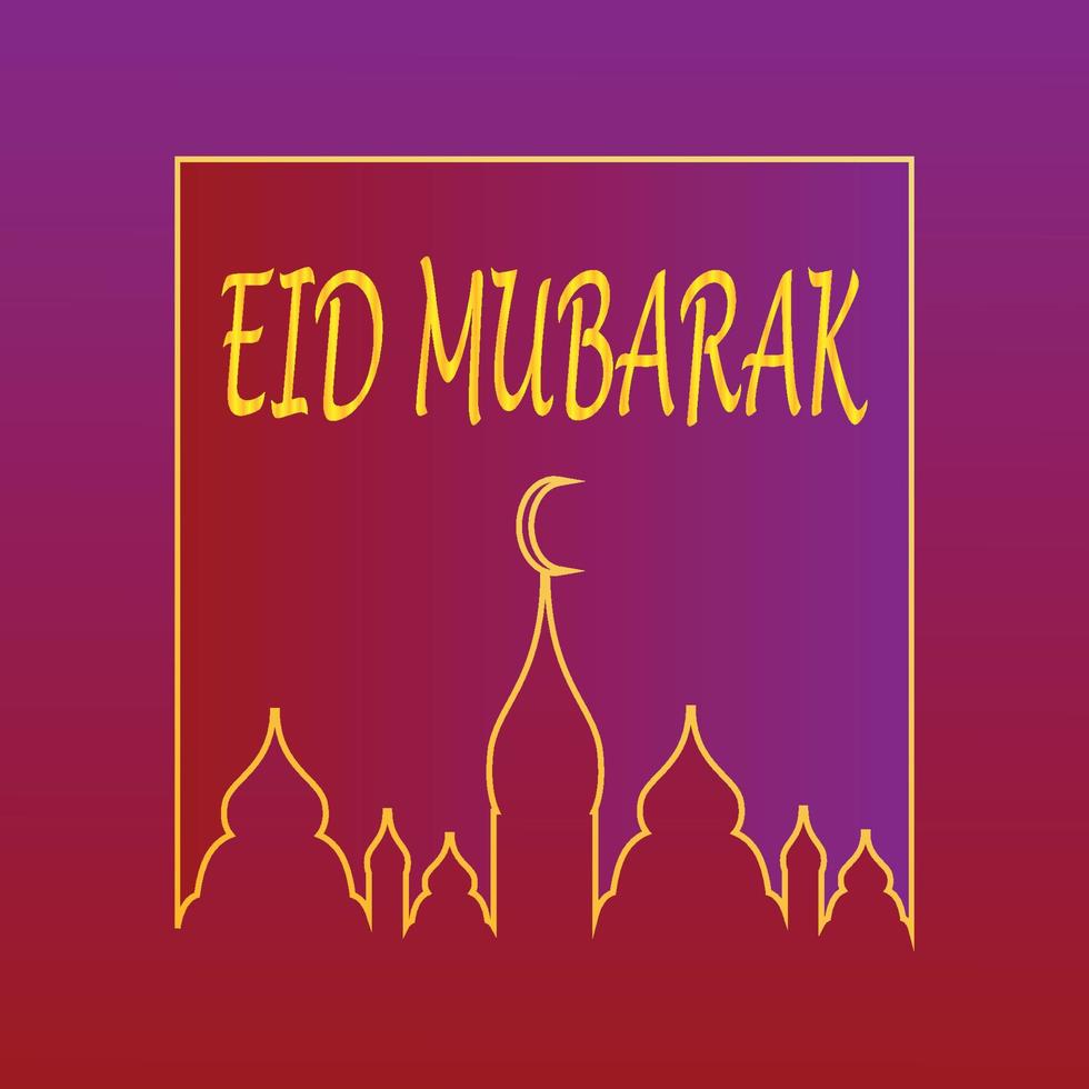 Eid Mubarak greetings background, Elegant element for design template, a place for text greeting card, and banner for Ramadan Kareem. vector