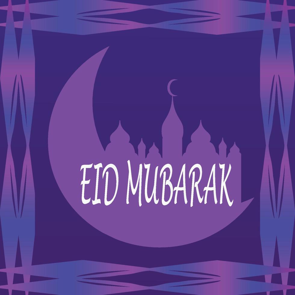 Eid Mubarak greetings background, Elegant element for design template, a place for text greeting card, and banner for Ramadan Kareem. vector