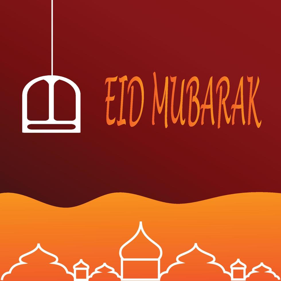 Eid Mubarak greetings background, Elegant element for design template, a place for text greeting card, and banner for Ramadan Kareem. vector