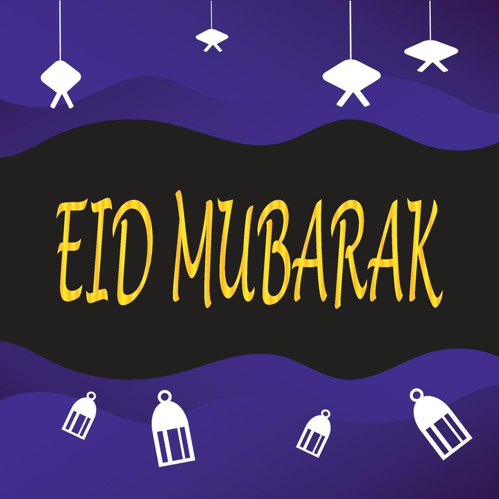 Eid Mubarak greetings background, Elegant element for design template, a place for text greeting card, and banner for Ramadan Kareem. vector