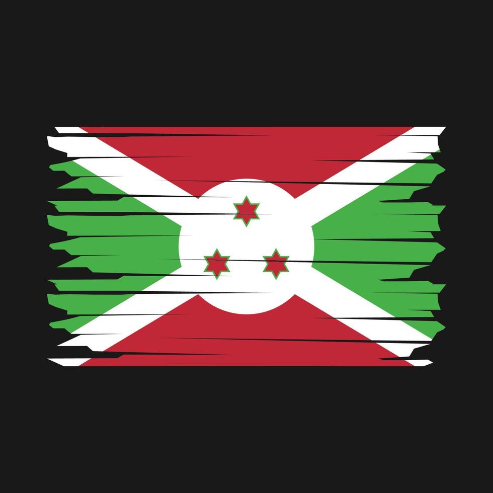 Burundi bandera ilustración vector