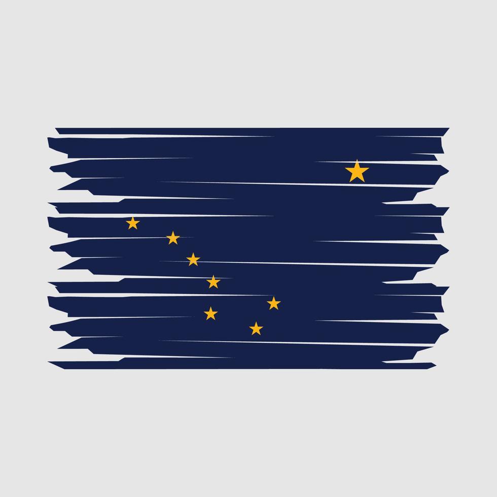 Alaska bandera ilustración vector