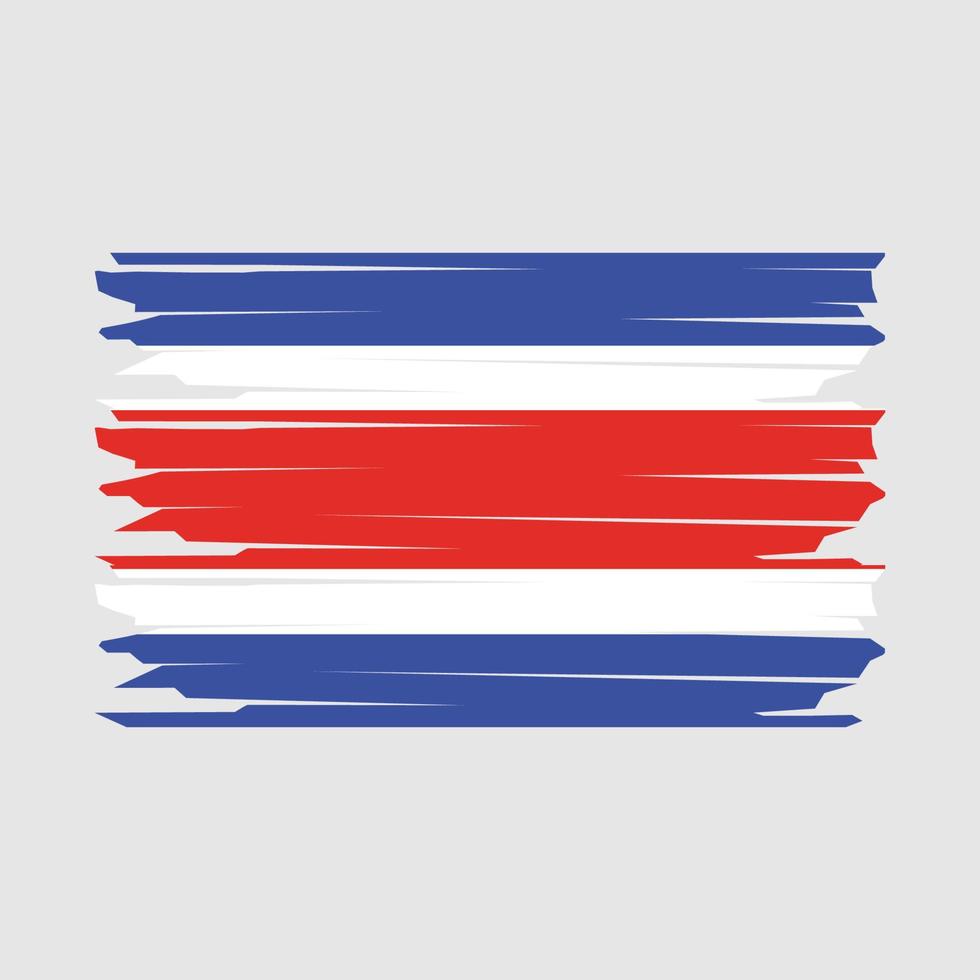 costa rica bandera ilustración vector