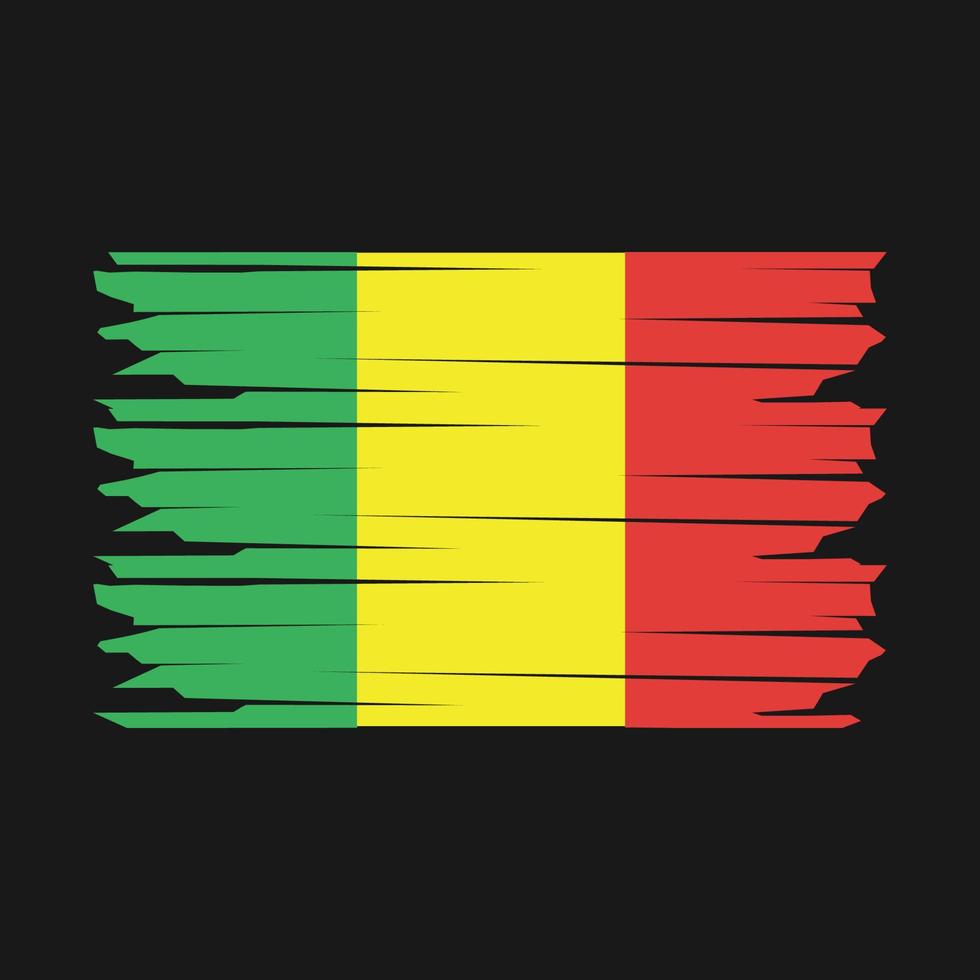 Mali Flag Illustration vector