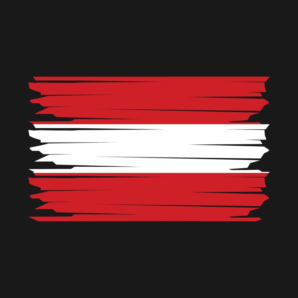 ilustración de la bandera de austria vector