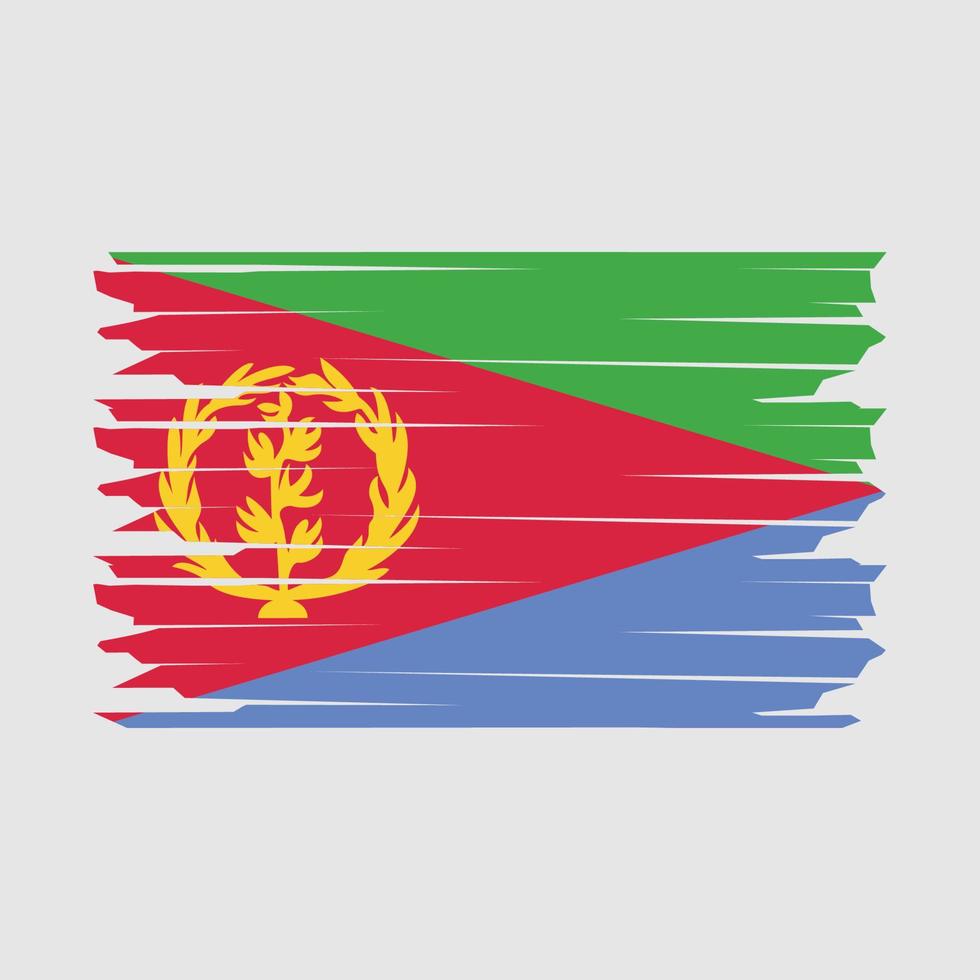 Eritrea Flag Illustration vector