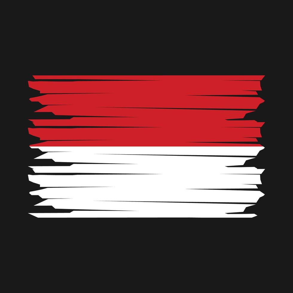 Monaco Flag Illustration vector