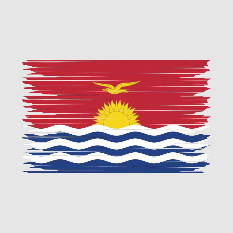 Kiribati bandera ilustración vector