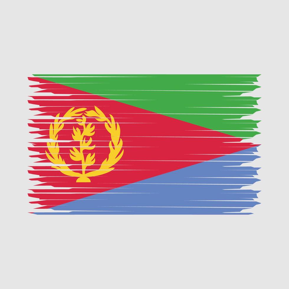 Eritrea Flag Illustration vector