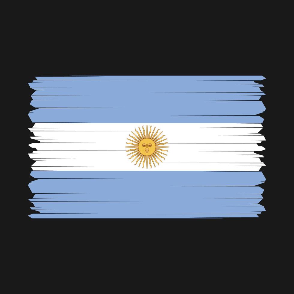 argentina bandera vector ilustración