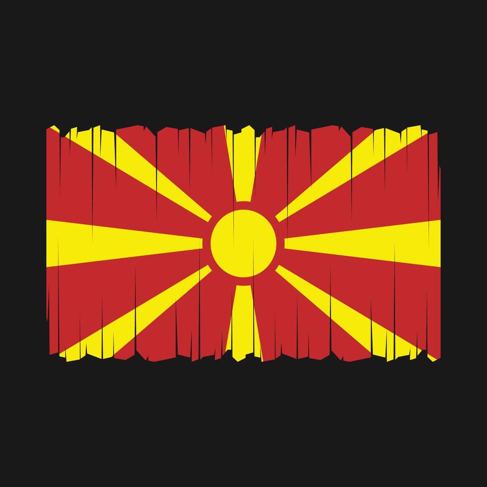 North Macedonia Flag Vector