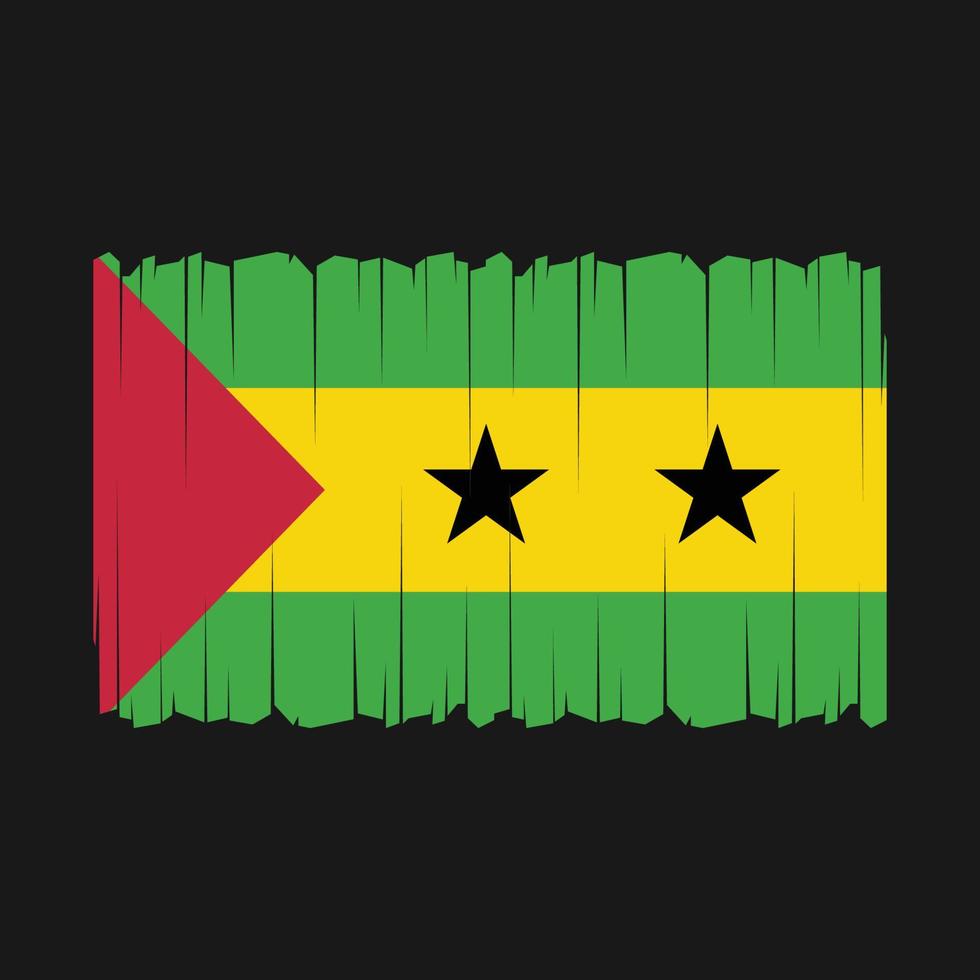 Sao Tome Flag Vector